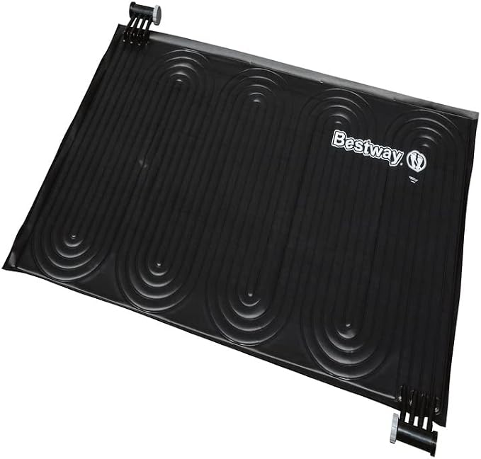 Bestway 58423, Solar Heater for Swimming Pools Water for Adults Unisex, Black (Black), 1.1 m x 1.7 m