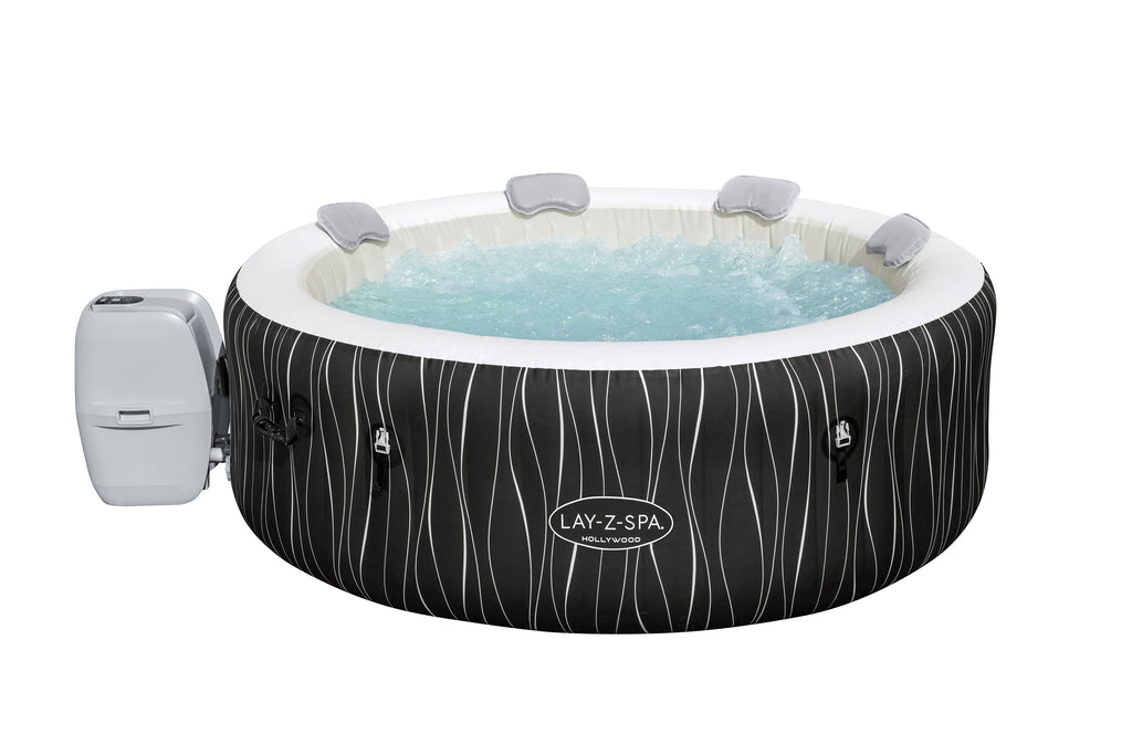 77" x 26"/1.96m x 66cm Hollywood Luxe AirJet 6 Black Waves