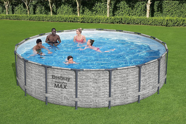 Steel Pro Max Round 549 x 122 cm Above Ground Pool Set - BestwayEgypt