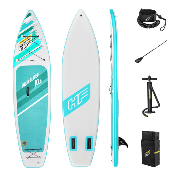 10'6" x 31" x 4.75"/3.20m x 79cm x 12cm Aqua Glider TravelTech Set