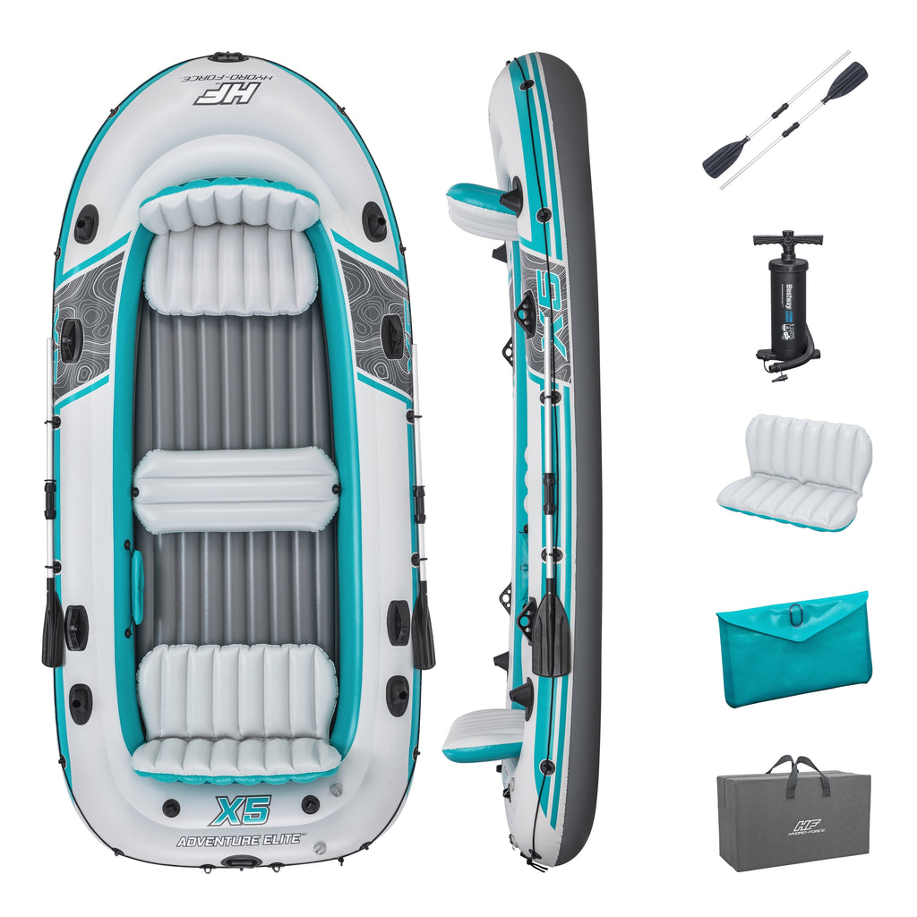 11'11" x 65"/3.64m x 1.66m Adventure Elite X5 Raft Set