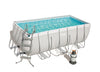 Power Steel™ 4.12m x 2.01m x 1.22m Rectangular Pool Set - BestwayEgypt