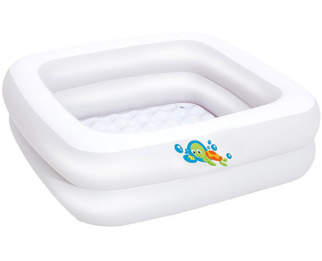 Inflatable Baby Tub, White 86cm x 86cm x 25cm - BestwayEgypt