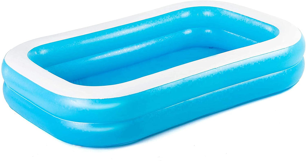 Bestway Family Rectangular Inflatable Pool, 262 x 175 x 51 cm, Blue / White - BestwayEgypt
