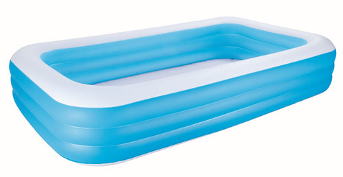Bestway Blue Rectangular Familiy Pool De Luxe- 3.05m x 1.83m x 56cm - BestwayEgypt