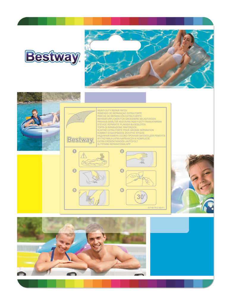 Bestway 6.5cm x 6.5cm Heavy Duty Repair Patch - BestwayEgypt