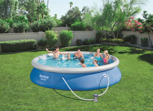 Bestway Fast Set Pool 4.57m x 84cm, set with pump - blue – BestwayEgypt