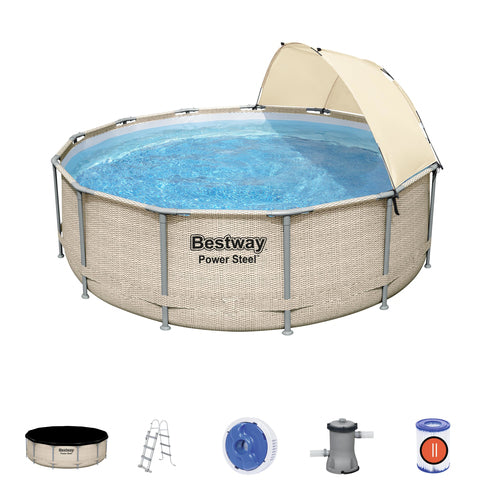 Bestway Power Steel 3.96m x 1.07m Pool Set - BestwayEgypt